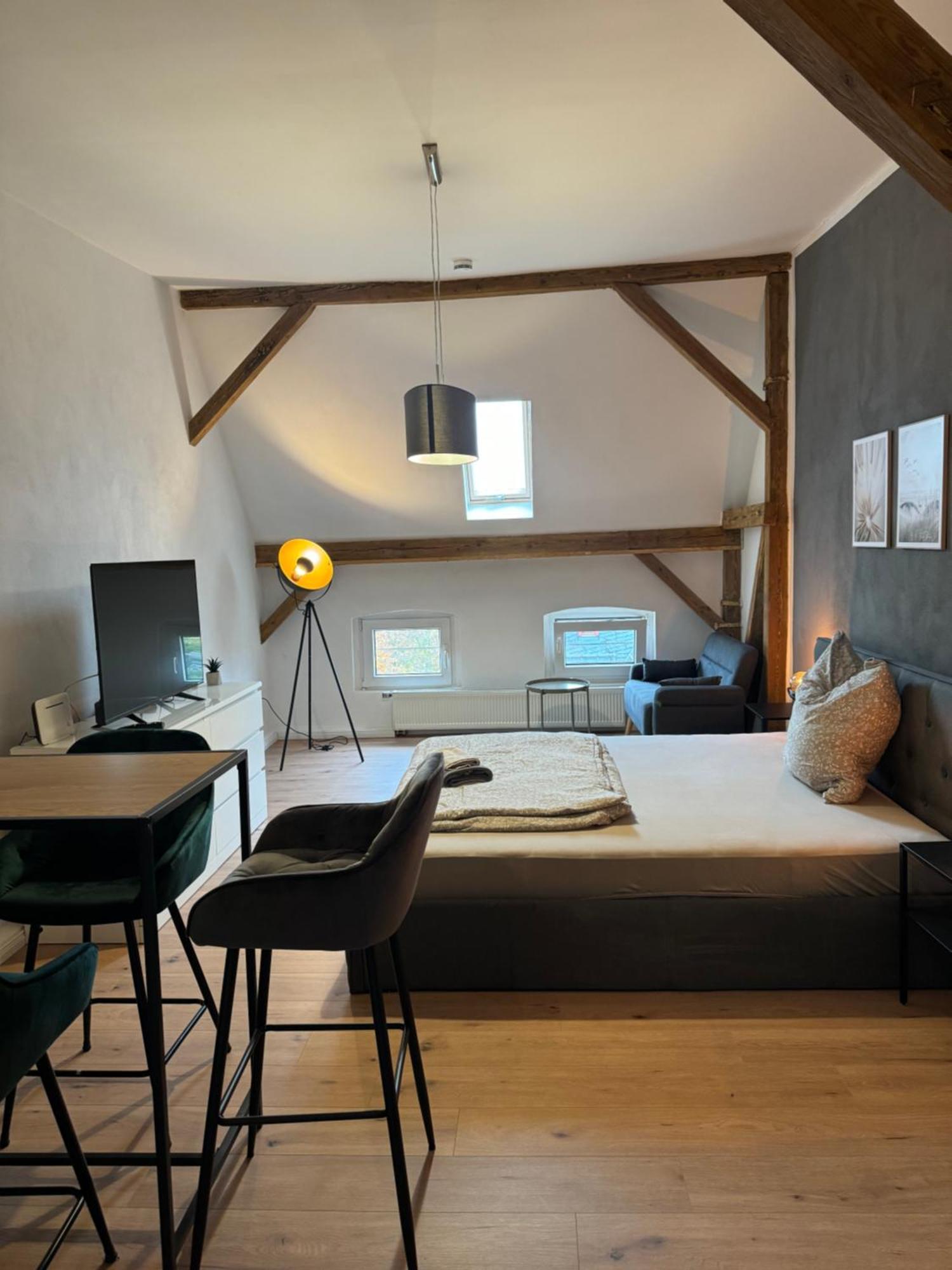 Appartement "Nina"Im Dachgeschoss, Inklusive Parkplatz Halle  외부 사진