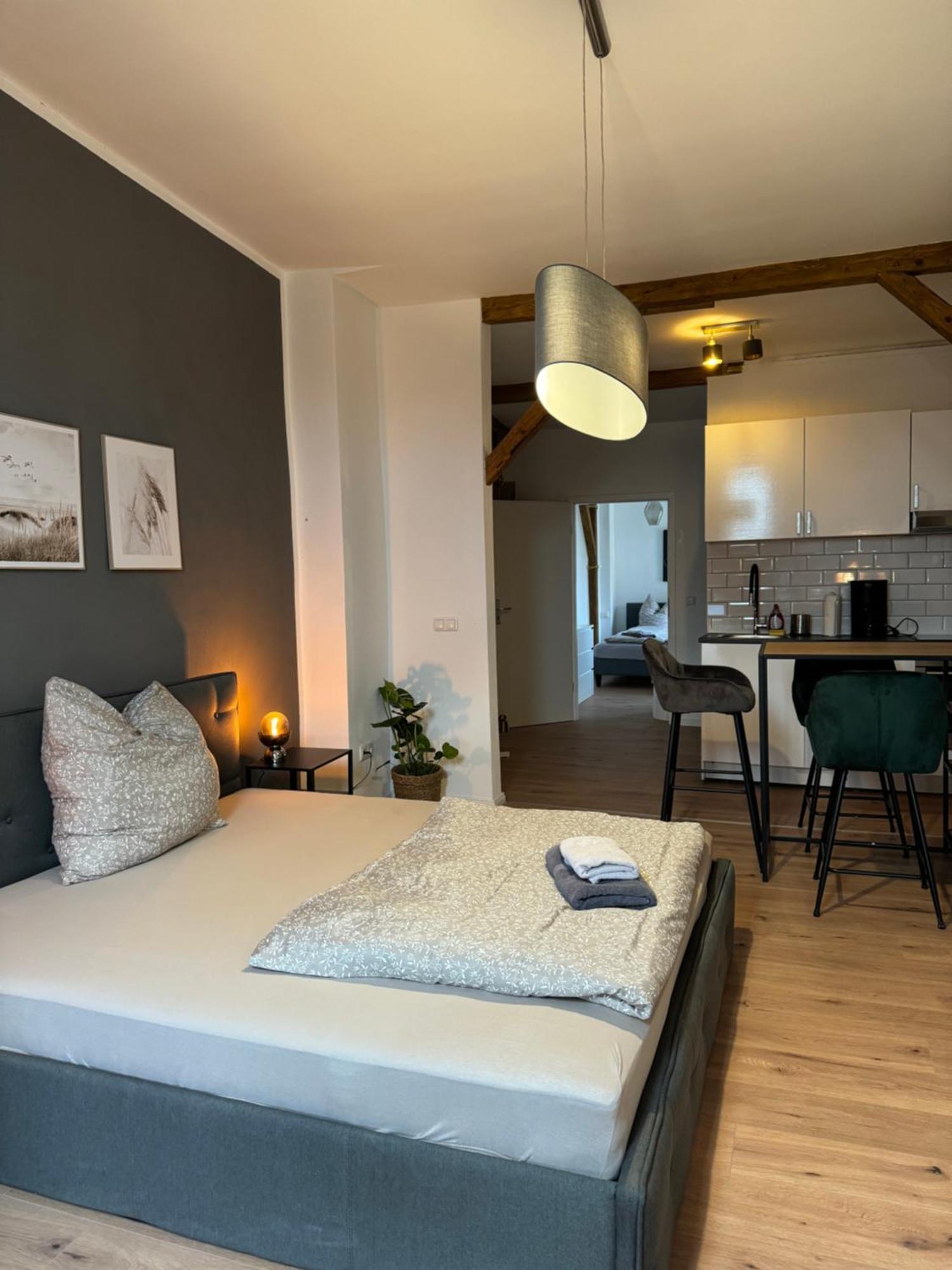 Appartement "Nina"Im Dachgeschoss, Inklusive Parkplatz Halle  외부 사진